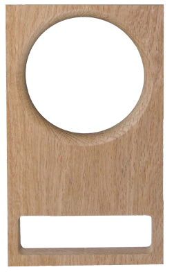 無垢オーク製バッフル板